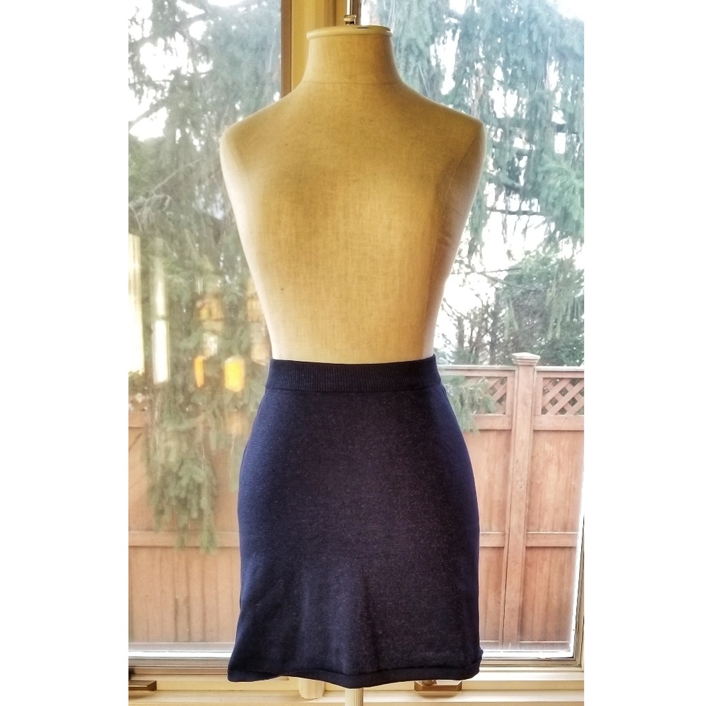Opening Ceremony Sparkly Navy Blue Mini Skirt